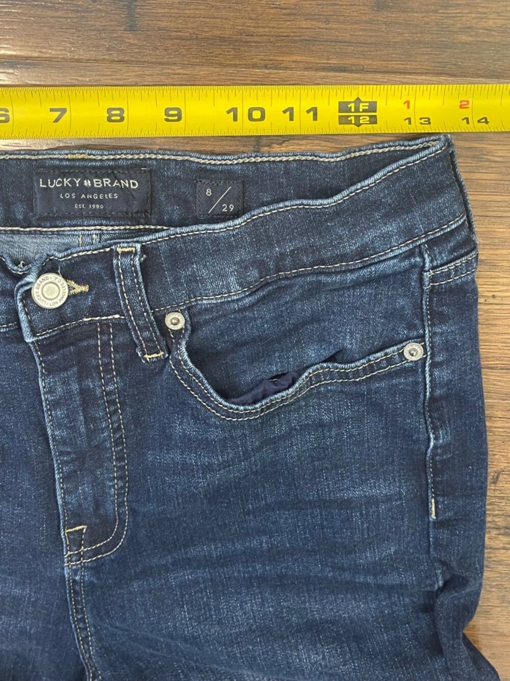 Lucky Brand Jeans High Rise Flare Stevie Sz 8/29 - Picture 5 of 9